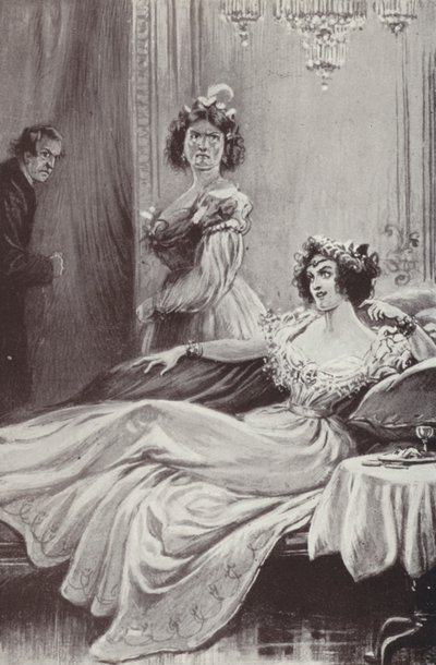 Illustration für Barchester Towers von Anthony Trollope (Lithographie) von Paul (after) Hardy