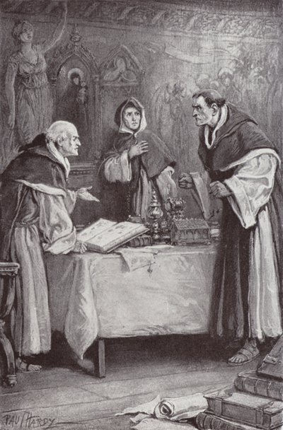 Illustration für The Cloister and The Hearth von Charles Reade von Paul (after) Hardy