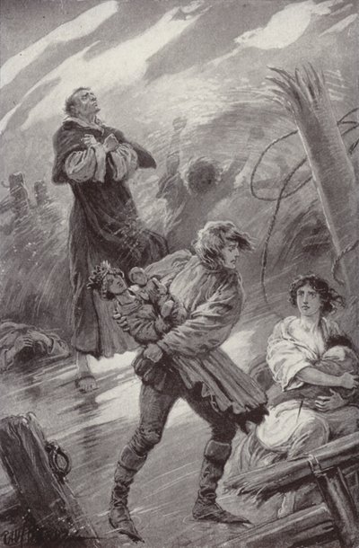Illustration für The Cloister and The Hearth von Charles Reade von Paul (after) Hardy