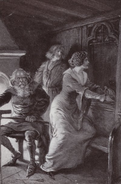 Illustration für The Cloister and The Hearth von Charles Reade (Lithografie) von Paul (after) Hardy