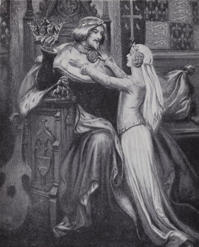 König Richard II. mit der jungen Isabella von Valois von Paul (after) Hardy