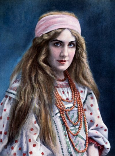 Marguerite Carré (1880-1947) in der Rolle der Snegurotschka, in Schneemädchen, von Nikolai Rimski-Korsakow (1844-1908) von Paul (after) Nadar