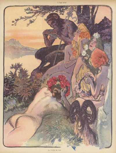Das goldene Zeitalter: die Pfeifen des Pan von Paul Balluriau