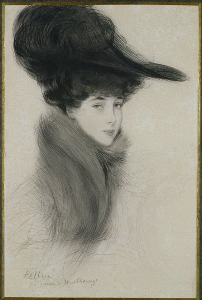 Consuelo Vanderbilt (1877-1964) Herzogin von Marlborough, ca. 1901 (Radierung) von Paul Cesar Helleu