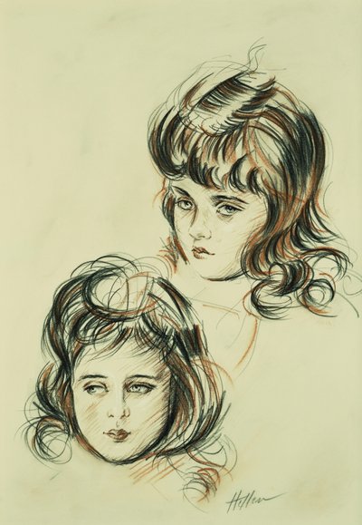 Zwei Studien von Ellen, der Tochter des Künstlers von Paul Cesar Helleu