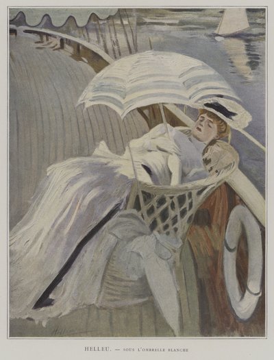 Unter dem weißen Regenschirm von Paul Cesar after Helleu