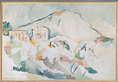 La montagne Sainte-Victoire von Paul Cezanne