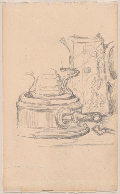 Milchkrug und Spirituskocher von Paul Cézanne