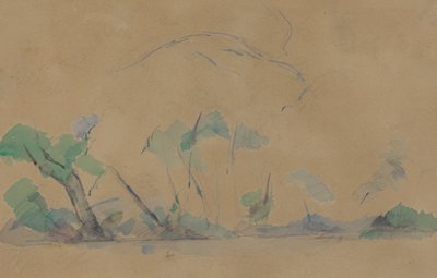 Mont Sainte-Victoire von Paul Cézanne