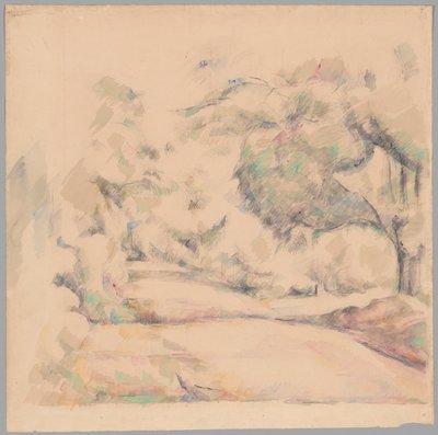 Straße in der Provence von Paul Cézanne