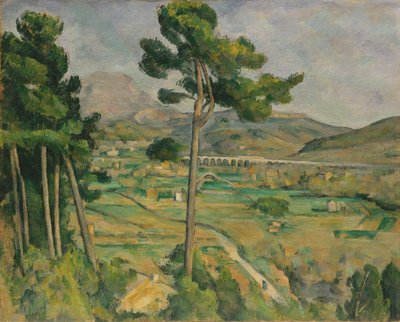 Mont Sainte-Victoire und das Viadukt des Arc-Tals, 1882-85 von Paul Cézanne
