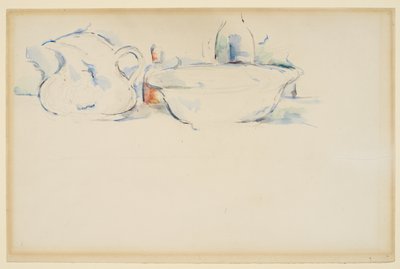 Stillleben, Toilettenartikel, ca. 1885-90 von Paul Cézanne