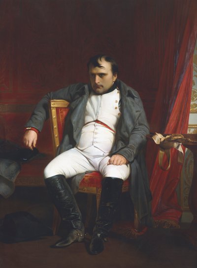 Napoleon in Fontainebleau während der ersten Abdankung - 31. März 1814, 1845 von Paul Delaroche