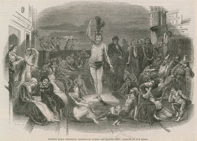 Solomon Eagle predigt Buße während der Pest (Stich) von Paul Falconer Poole