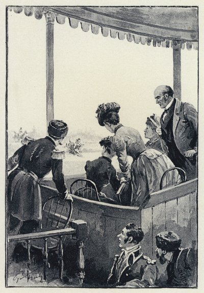 Illustration zu Anna Karenina: Das Rennen von Paul Frenzeny