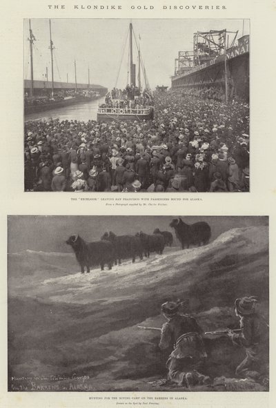 Die Klondike-Goldfunde von Paul Frenzeny