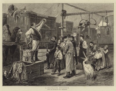 Eine reisende Menagerie von Paul Friedrich Meyerheim