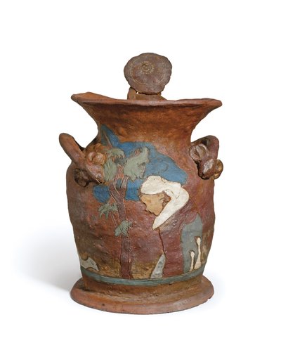 Bretonische Frau und junger Bretone; Bretonne et chef modele de jeune Breton von Paul Gauguin