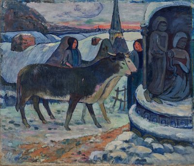 Weihnachtsnacht (Der Segen der Ochsen) von Paul Gauguin