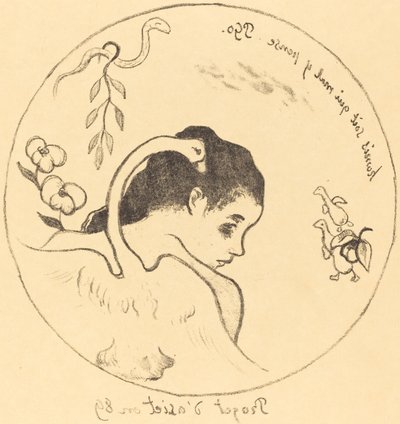 Entwurf für einen Porzellanteller von Paul Gauguin