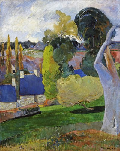 Bauernhof in der Bretagne II von Paul Gauguin