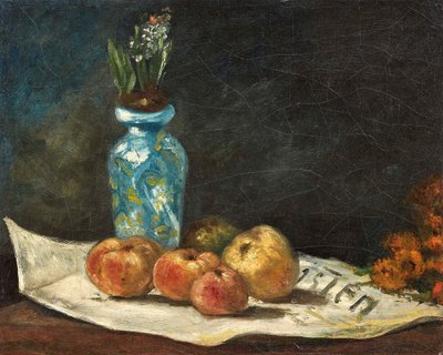 Hyazinthe und Äpfel auf einer Zeitung von Paul Gauguin
