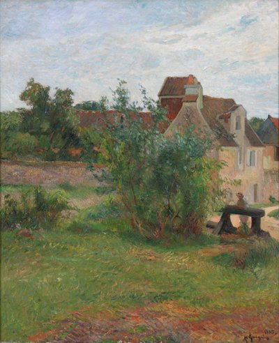 Der Bauernhof von Busagny in Osny von Paul Gauguin