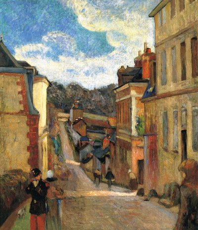 Rue Jouvenet in Rouen von Paul Gauguin
