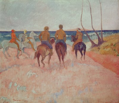 Reiter am Strand (Hiva Hoa) 1902 von Paul Gauguin