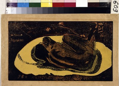 Manao Tupapau (Der Geist der Toten wacht). Gravur von Paul Gauguin (1848-1903) von Paul Gauguin