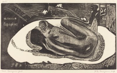 Manoa Tupapau (Sie wird von einem Geist heimgesucht) von Paul Gauguin