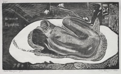 Noa Noa: Manao Tupapau (Beobachtet von den Geistern der Toten) von Paul Gauguin