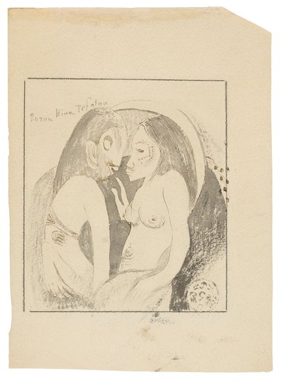 Parau Hina Tefatou (Worte zwischen Göttin des Mondes und Gott der Erde) von Paul Gauguin