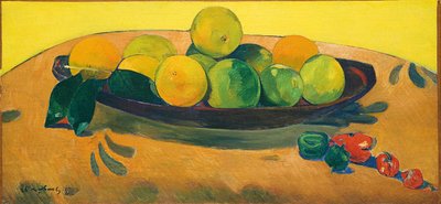 Stillleben mit Früchten und Paprika von Paul Gauguin