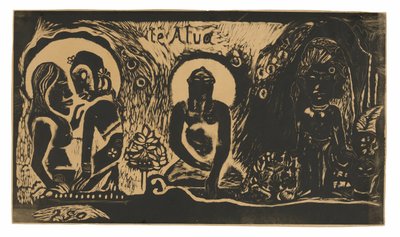 Te atua (Der Gott), aus der Noa Noa Suite von Paul Gauguin