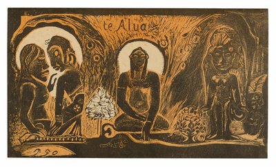 Te atua (Der Gott), aus der Noa Noa Suite von Paul Gauguin