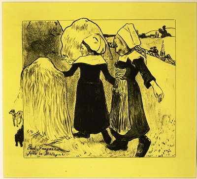 Die Freuden der Bretagne, aus der Volpini-Suite: Dessins lithographiques, 1889 von Paul Gauguin