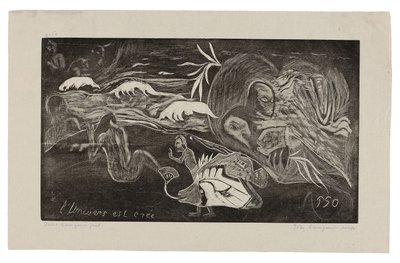 Das Universum wird erschaffen, aus der Noa Noa Suite von Paul Gauguin