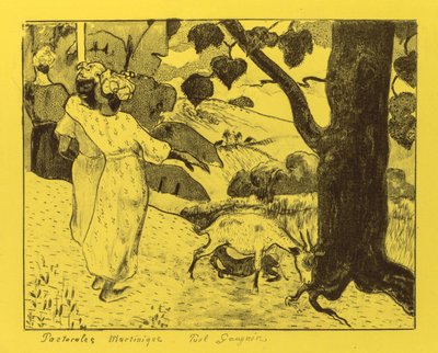 Volpini Suite: Martinique Pastorale Pastorales Martinique, 1889 von Paul Gauguin
