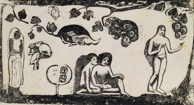 Frauen, Tiere und Laub; Femmes, Animaux et Feuillages, 1895-1903 von Paul Gauguin
