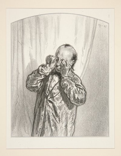 Die Nachbarin von Paul Gavarni