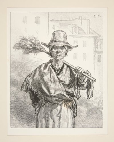 Eine Figur in den Balletten von Paul Gavarni