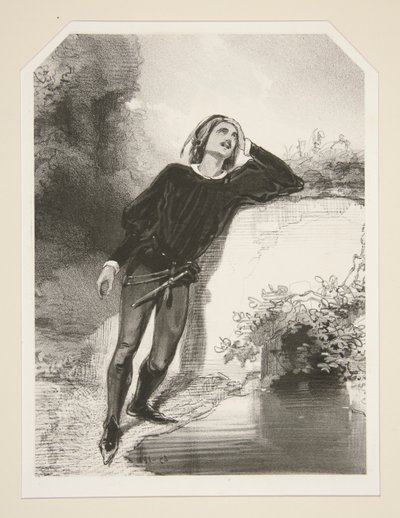 Am Rand des Brunnens von Paul Gavarni