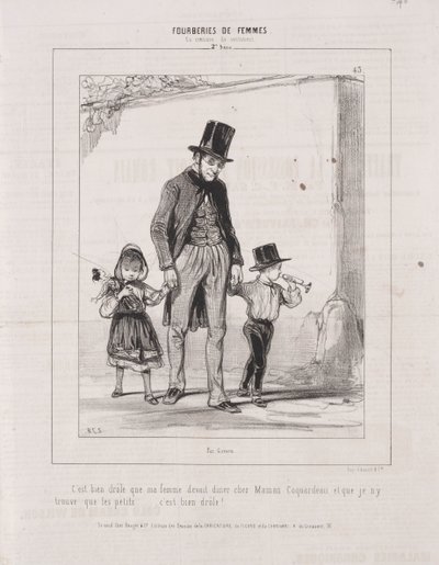 Fourberies de Femmes: En matière de sentiment, 1842 von Paul Gavarni