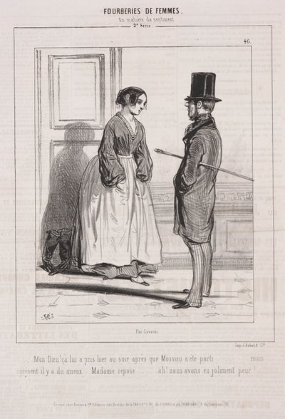 Fourberies de Femmes: En matière de sentiment, 1842 von Paul Gavarni