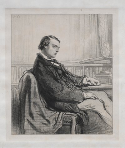 Gentlemen der Presse: Théodore de Banville, 1853 von Paul Gavarni