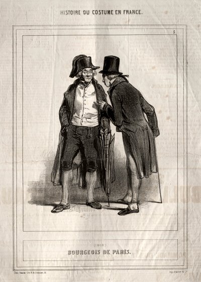 Histoire du Costume en France: Bürger von Paris von Paul Gavarni
