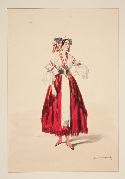 ITALIENISCHE. Wollkleid,... von Paul Gavarni