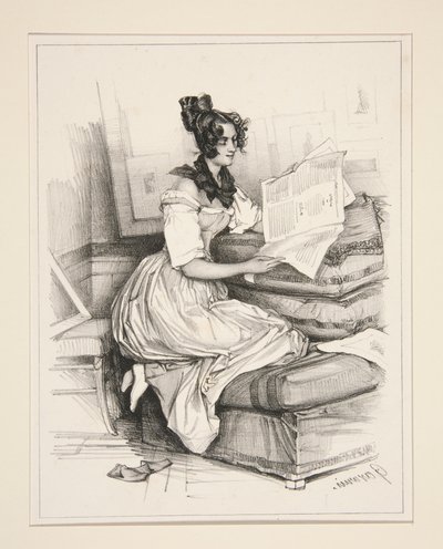 Vorlesung des Künstlers von Paul Gavarni