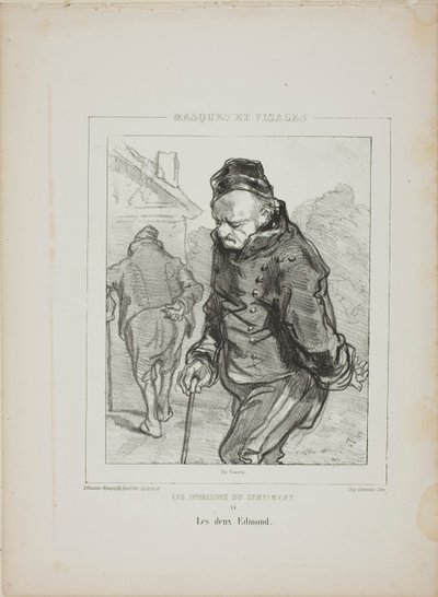 Les Invalides du Sentiment: Die beiden Edmond von Paul Gavarni